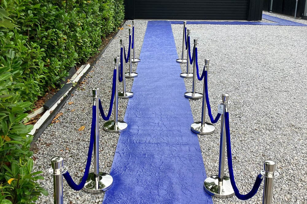 Afzetpaal voor koord | Ovale Kop - Chroom Afzetpalen Rodelopers 