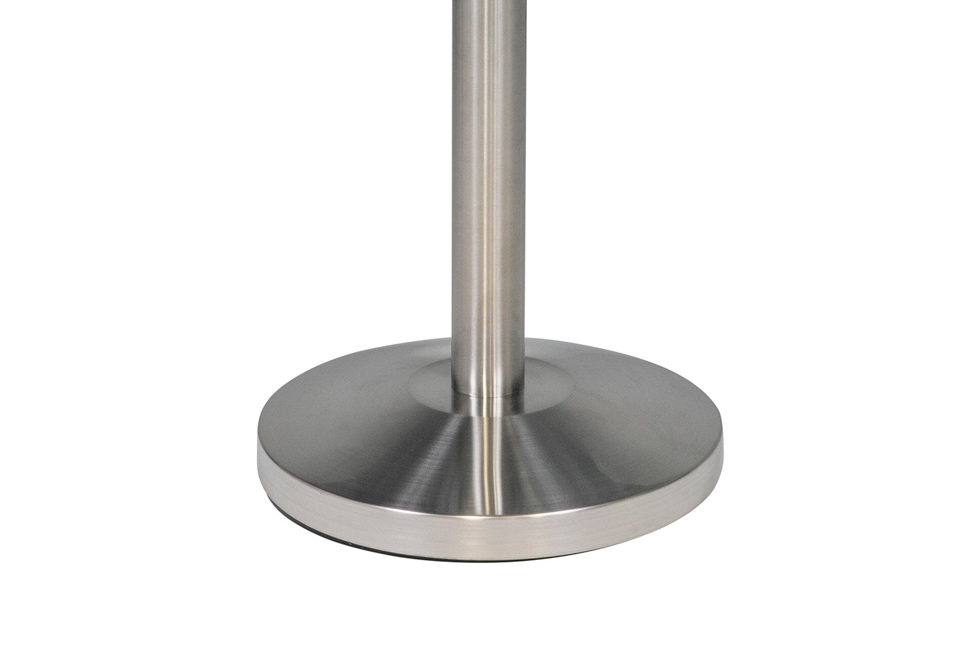 Afzetpaal voor koord | Ovale Kop - Geborsteld Chroom Afzetpalen Rodelopers 