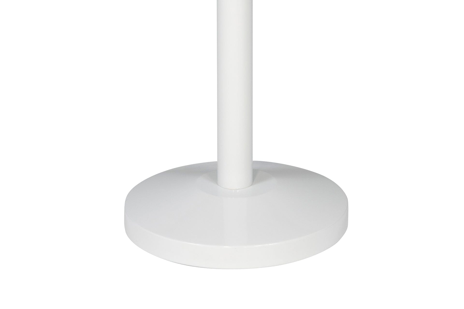 Afzetpaal voor koord | Ovale Kop - Wit Afzetpalen Rodelopers 