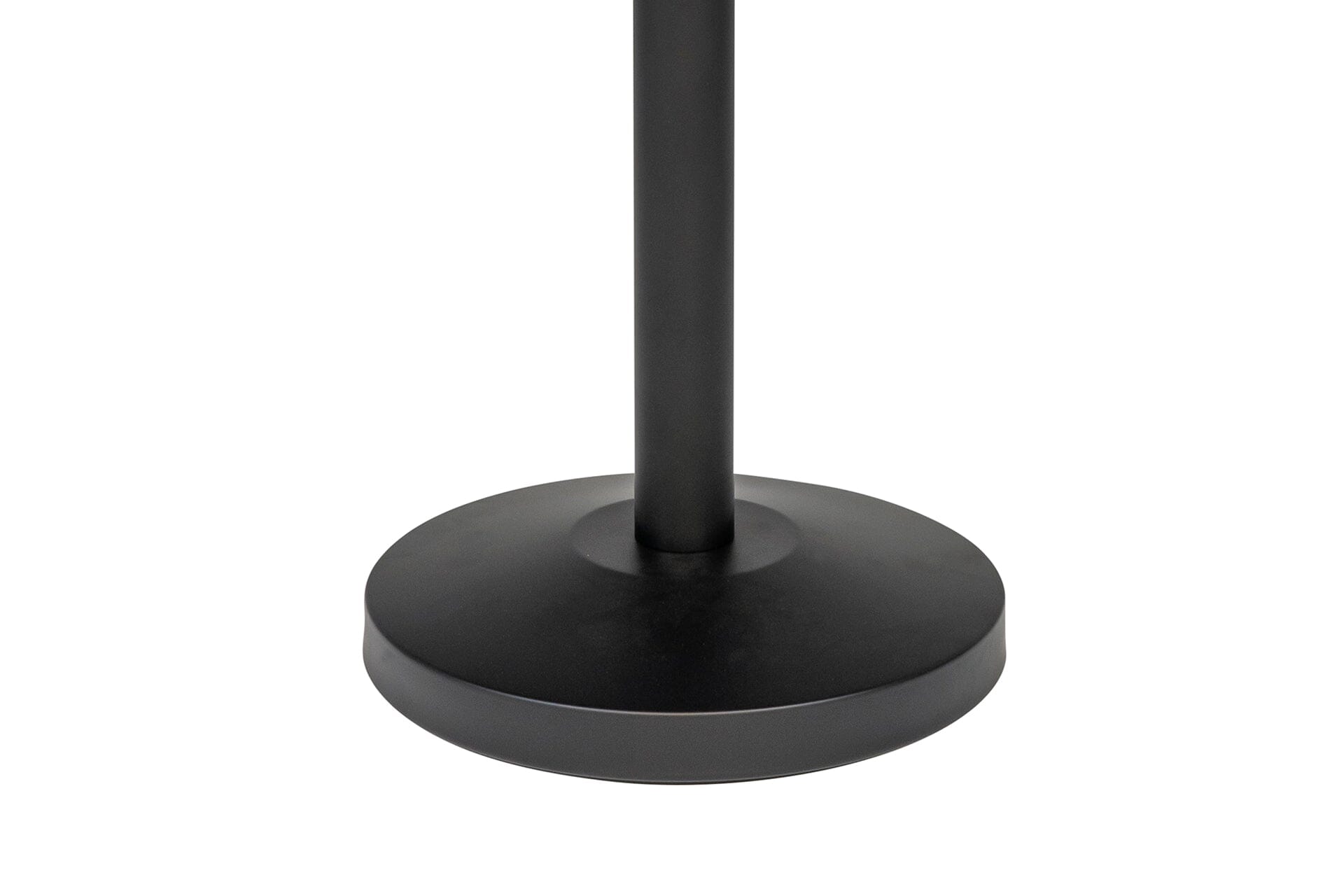 Afzetpaal voor koord | Ovale Kop - Zwart Afzetpalen Rodelopers 