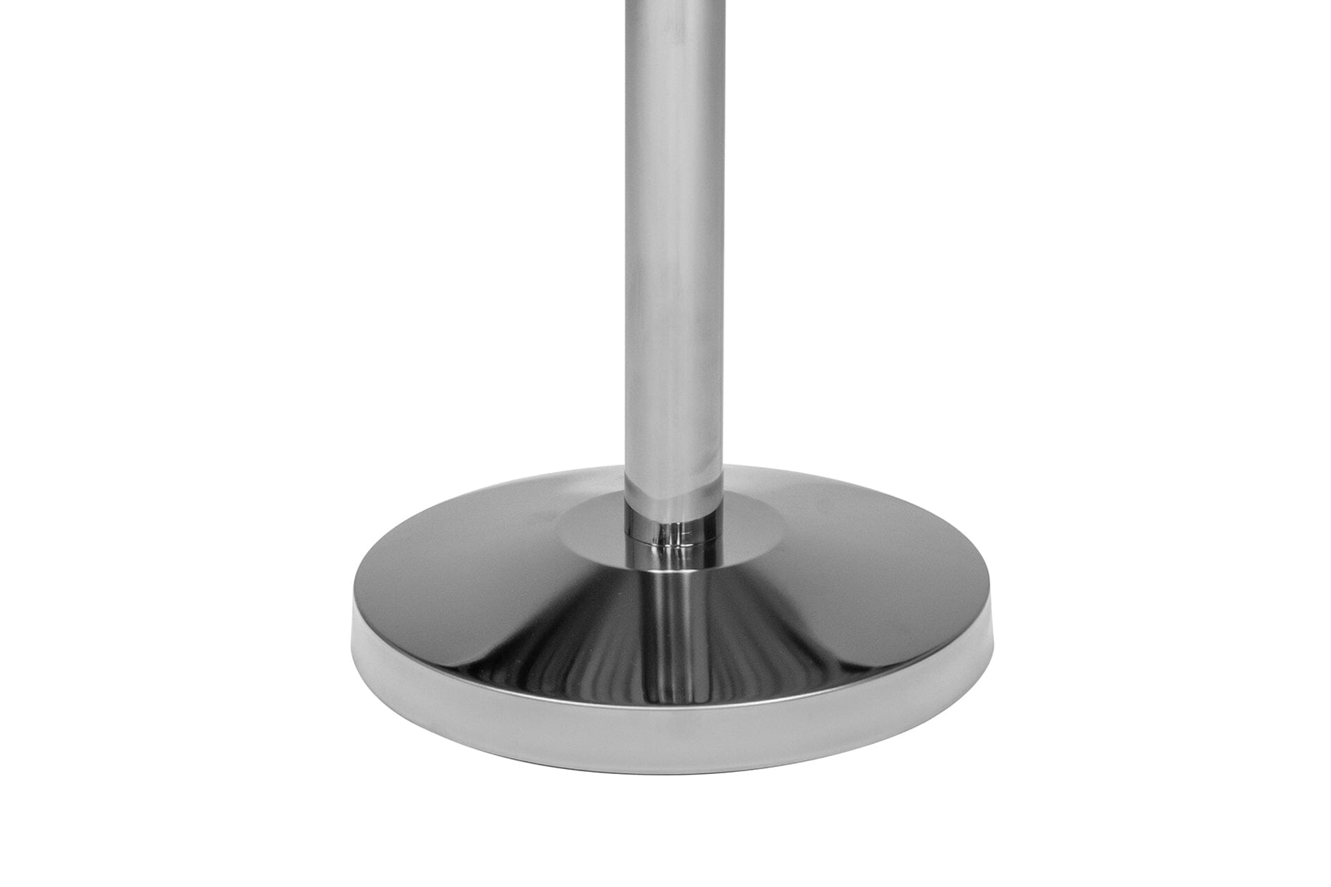 Afzetpaal voor koord | Ronde Bol - Chroom Afzetpalen Rodelopers 