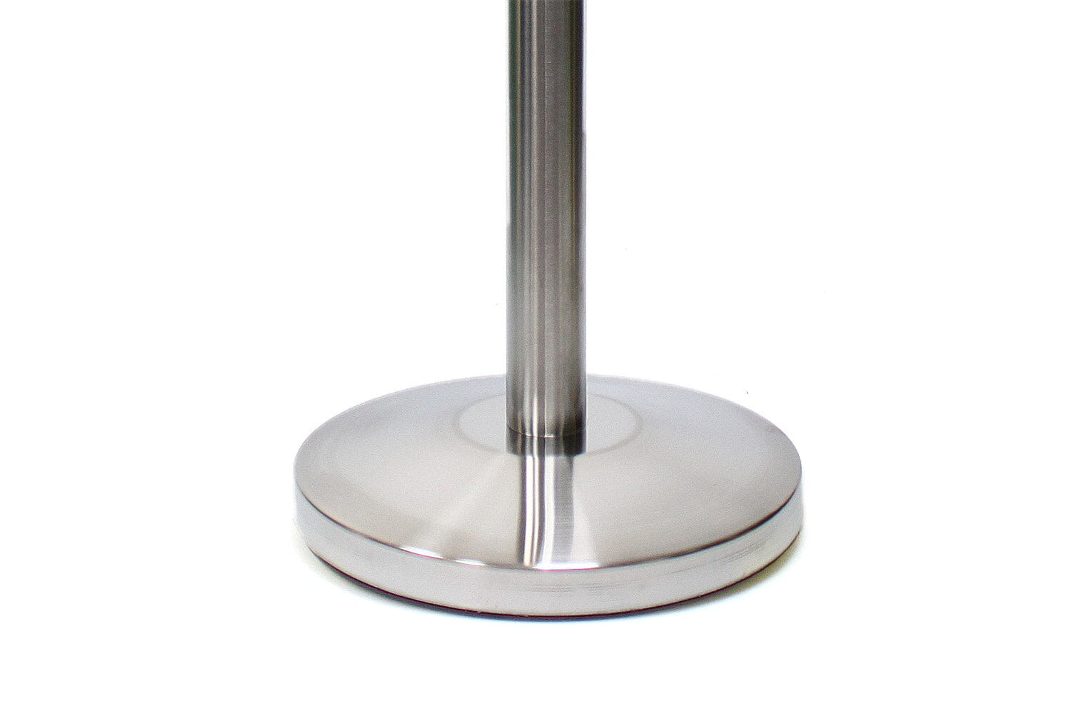 Afzetpaal voor koord | Ronde Bol - Geborsteld Chroom Afzetpalen Rodelopers 