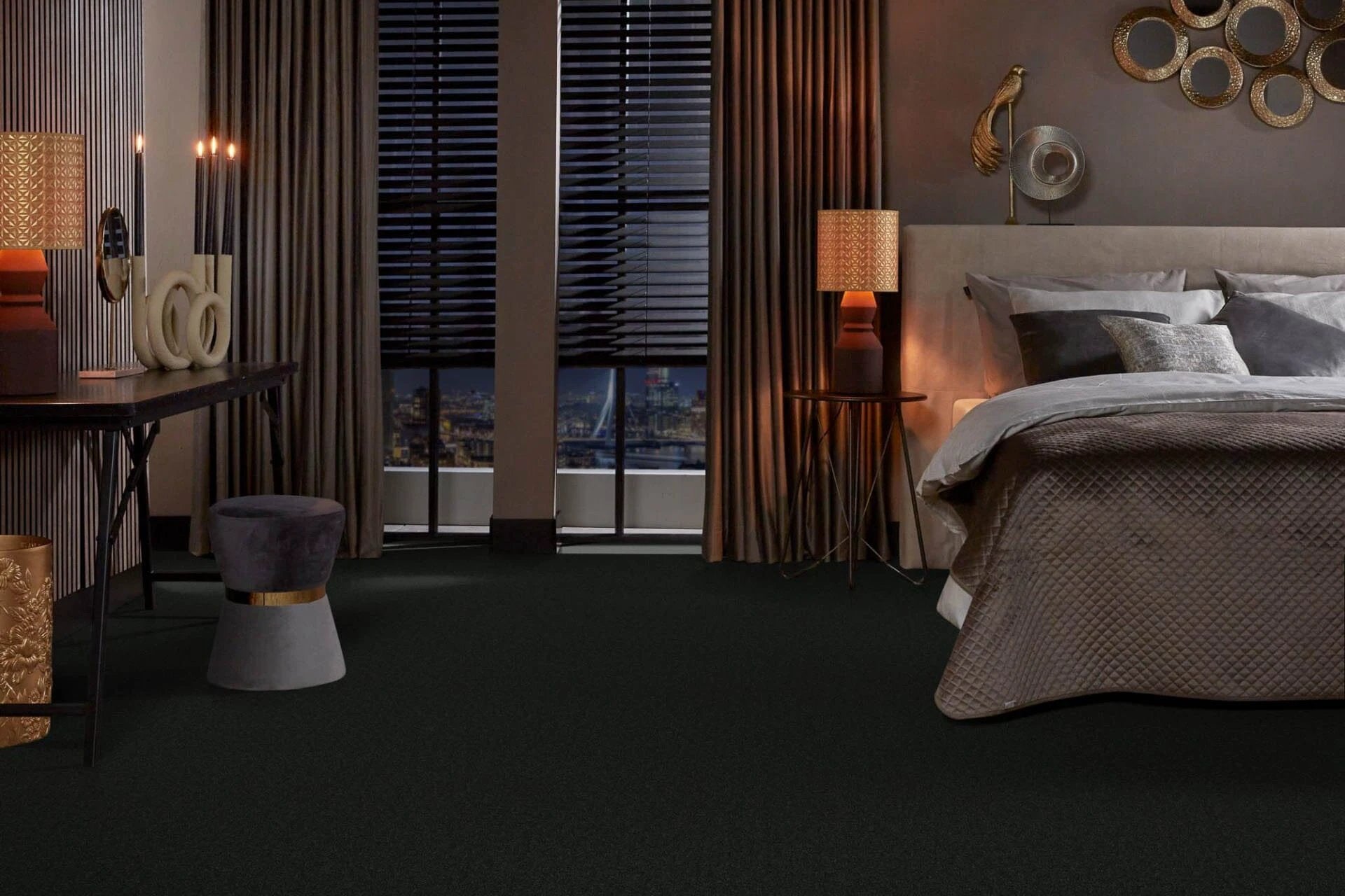 Atlanta Projecttapijt 0200 Zwart