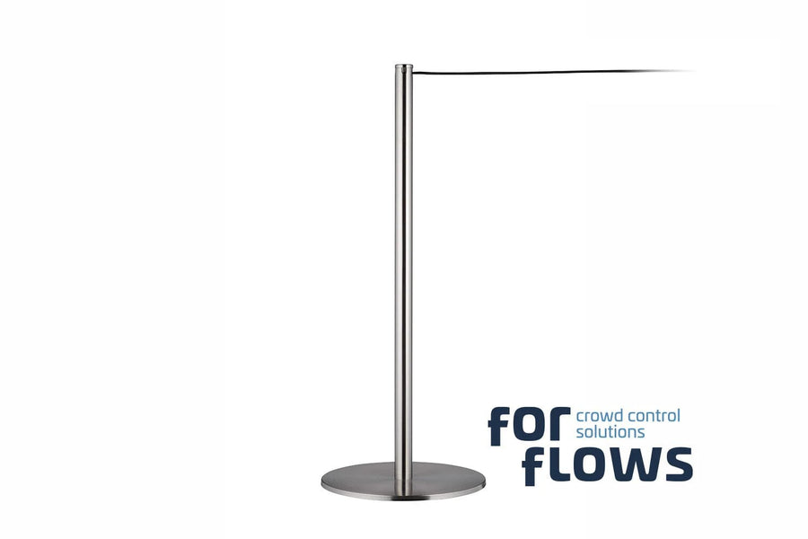 ForFlows Gallery Afzetpaal | Geborsteld Chroom - 90 cm Hoog | 8kg