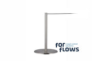 ForFlows Gallery Afzetpaal | Geborsteld Chroom - 60 cm Hoog van Rodelopers