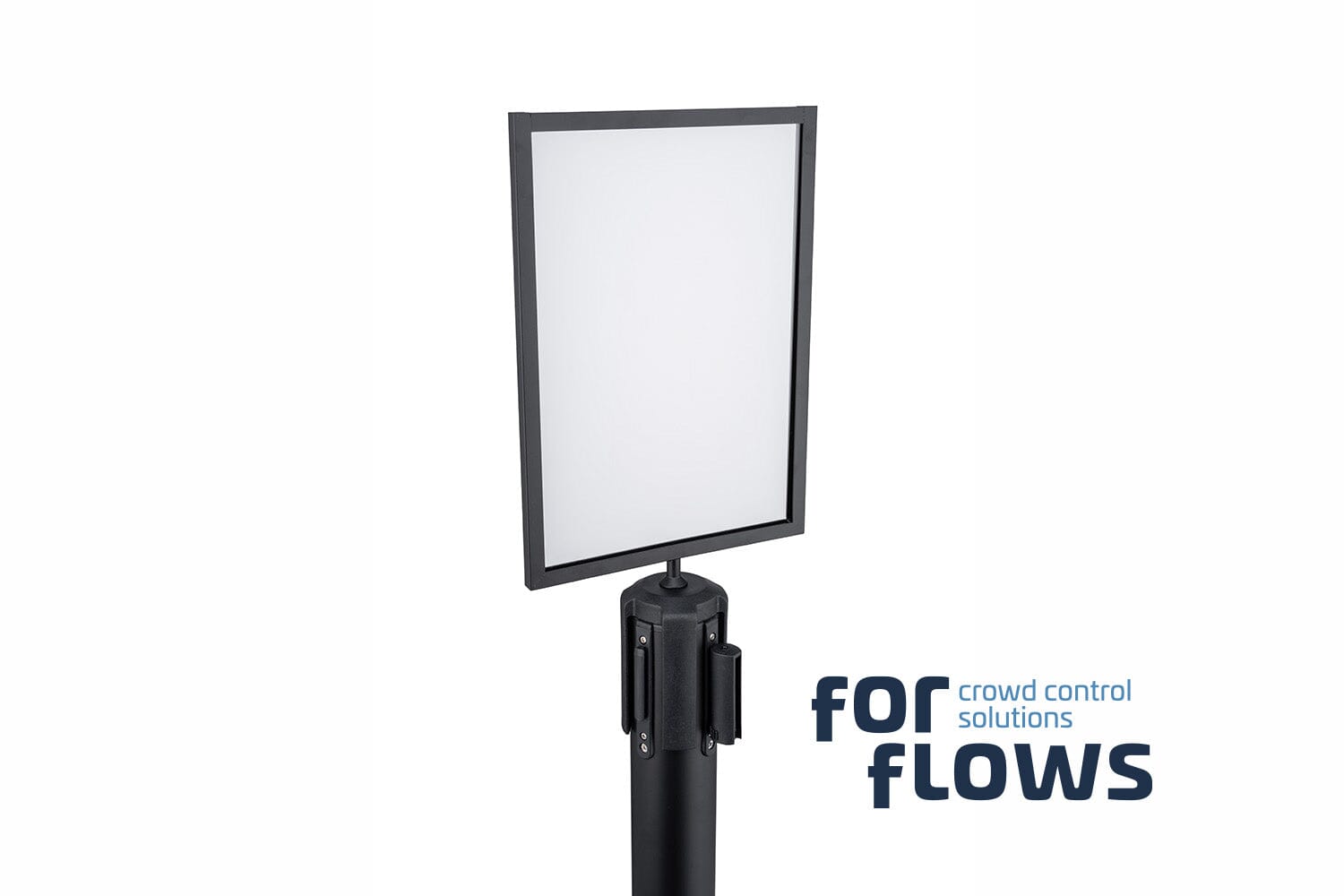 ForFlows Solid Posterframe | A4 Staand - Zwart Afzetpalen | accessoires Rodelopers 