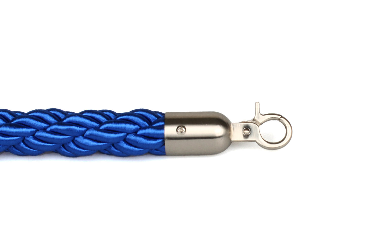 Afzetkoord Gedraaid | Geborsteld Chroom - Blauw | GJ Floors