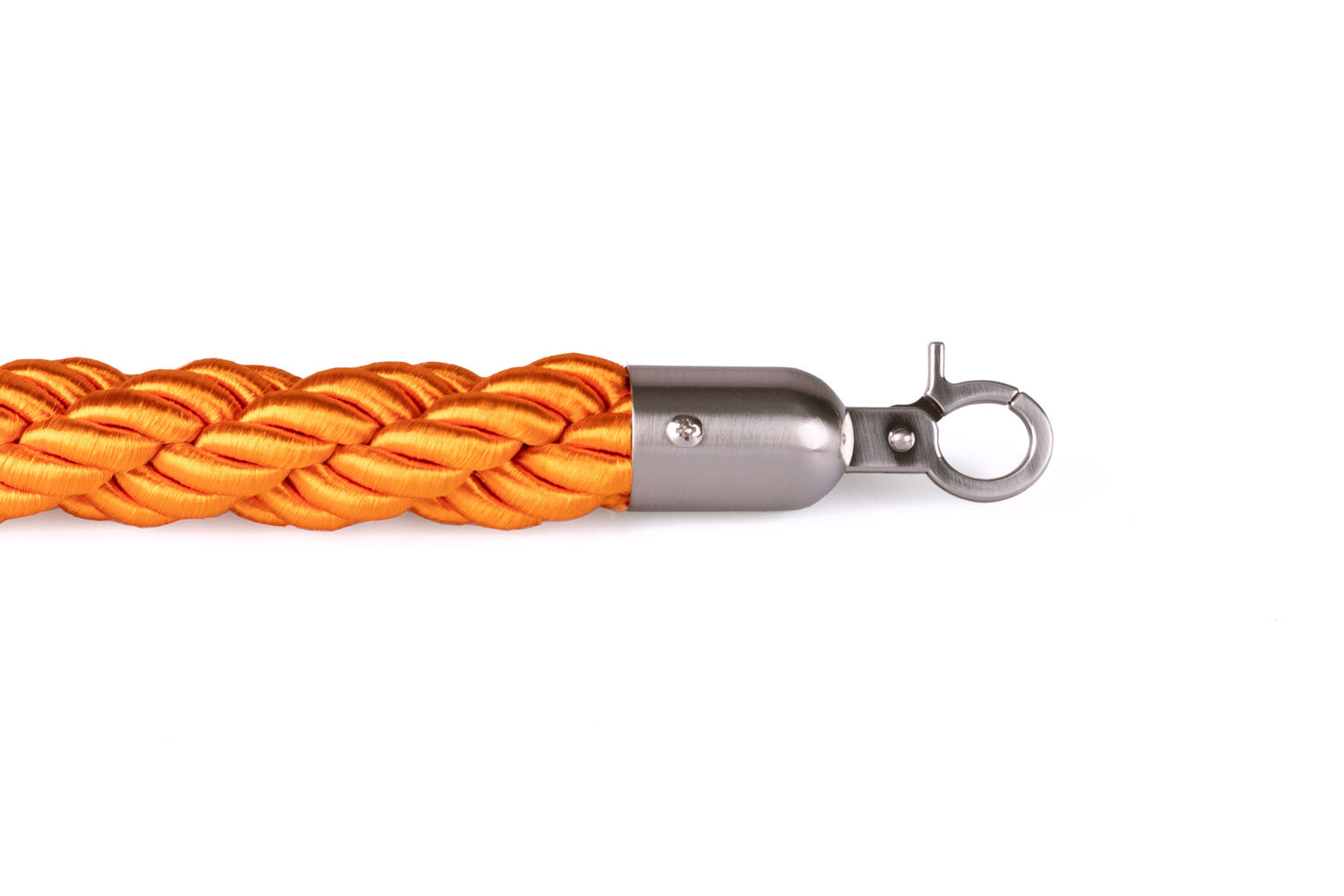 Afzetkoord Gedraaid | Geborsteld Chroom - Oranje | GJ Floors