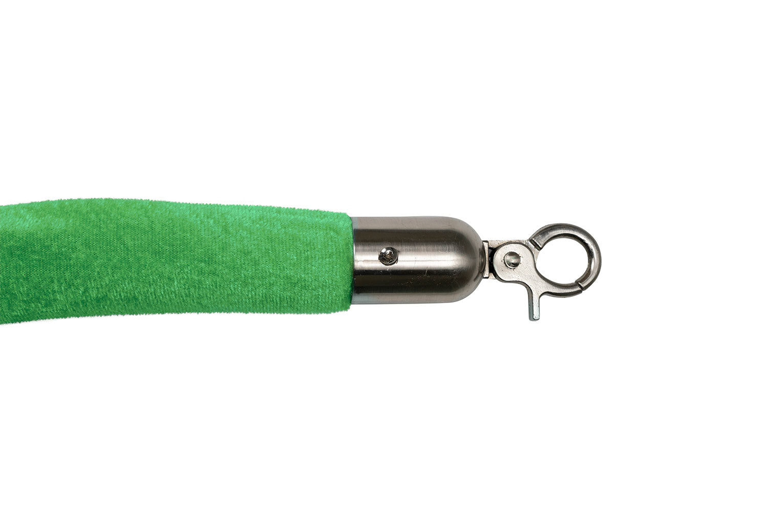 Afzetkoord Velours | Geborsteld Chroom - Appelgroen | GJ Floors