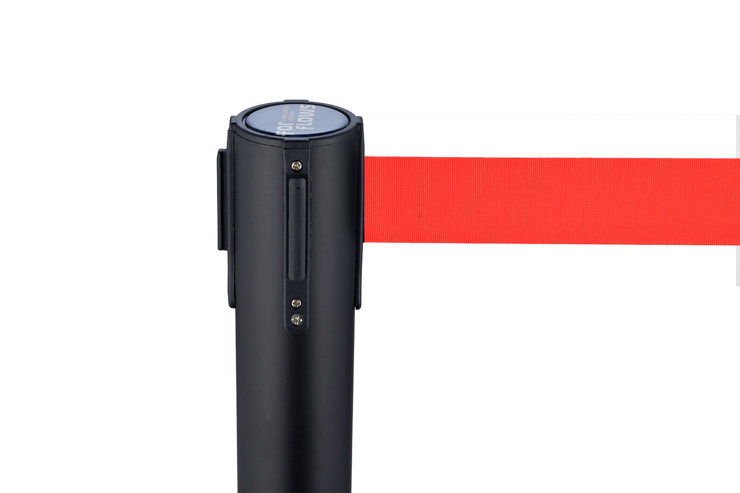 ForFlows Solid Afzetpaal | Zwart - Trekband Rood