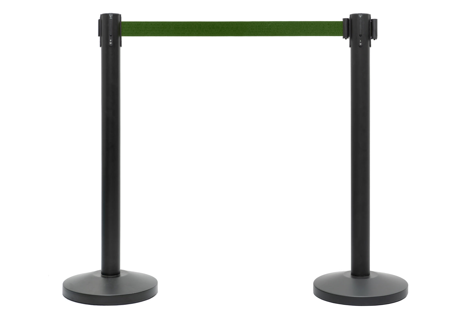 Afzetpaal met trekband | Zwart - Dennengroen | GJ Floors