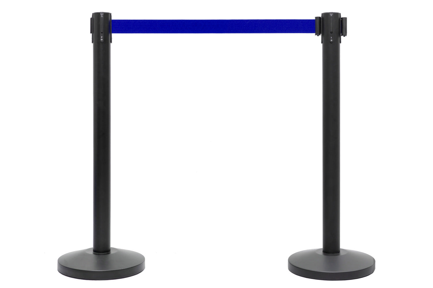 Afzetpaal met trekband | Zwart- Donkerblauw