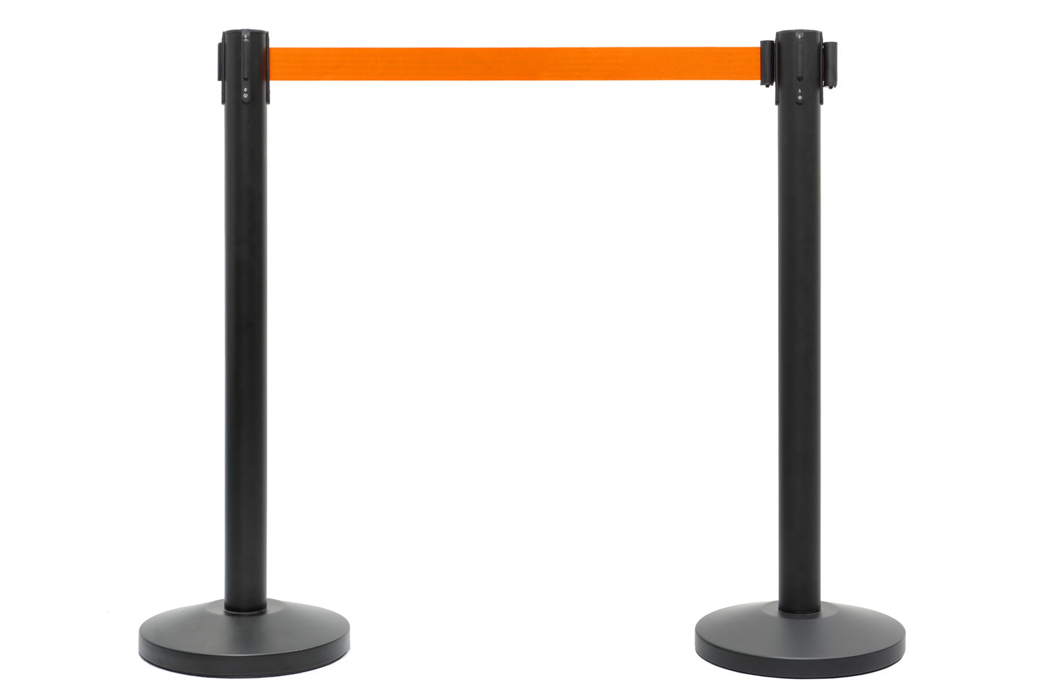 Afzetpaal met trekband | Zwart - Oranje | GJ Floors