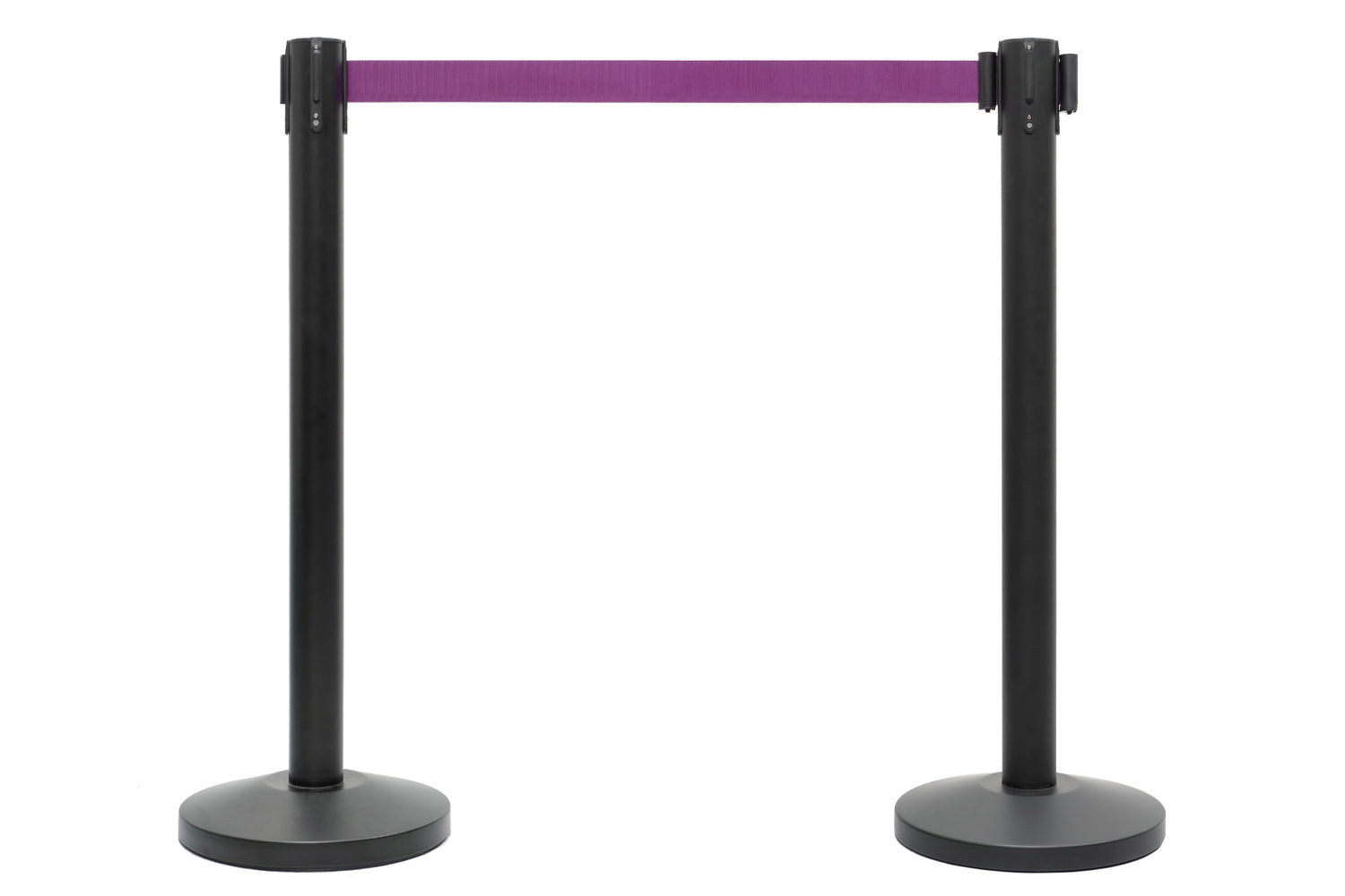Afzetpaal met trekband | Zwart - Paars | GJ Floors