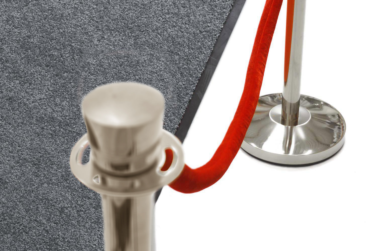 Entreepakket Welcome | Chroom - Rood | Loper Grijs | GJ Floors