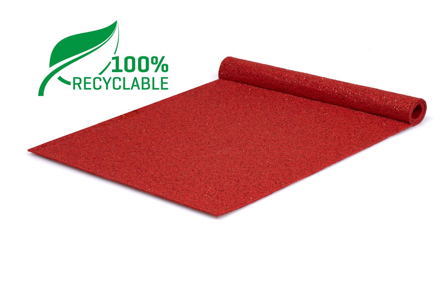 Glitter Recycle | 610 - Rood