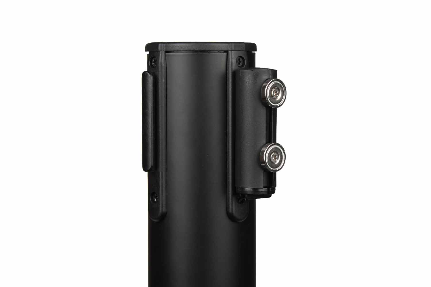Afzetpaal met trekband en magneetsluiting | Zwart
