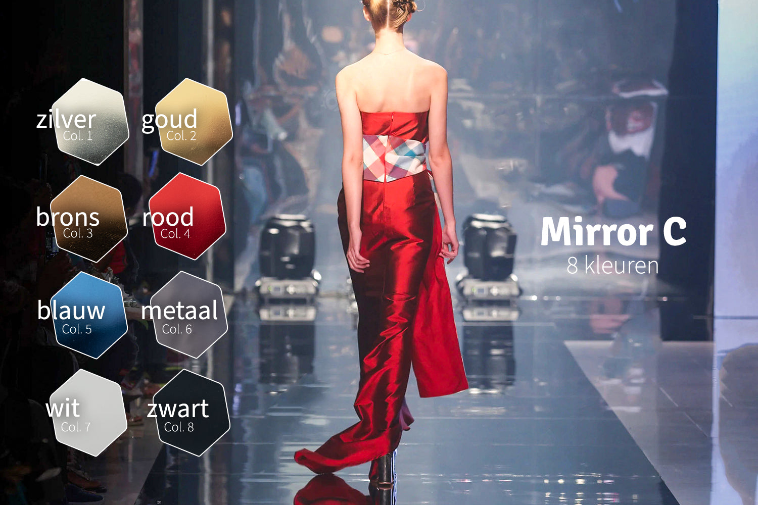Mirror C | Spiegelloper | Col. 7 - Wit | GJ Floors