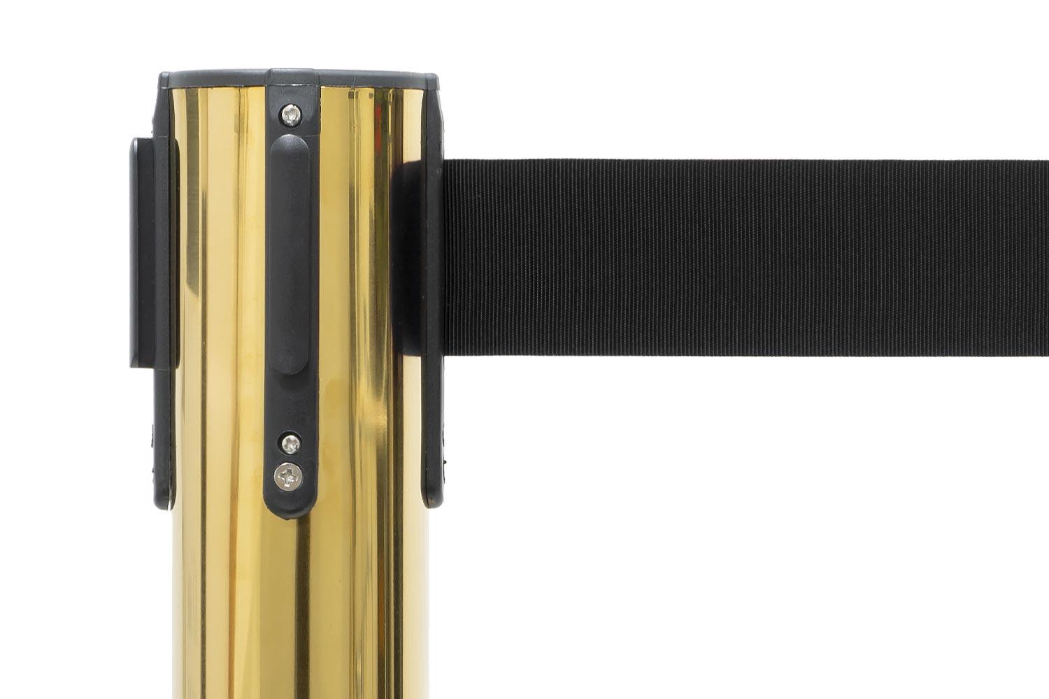 Set afzetpalen met Trekband | Messing - Zwart