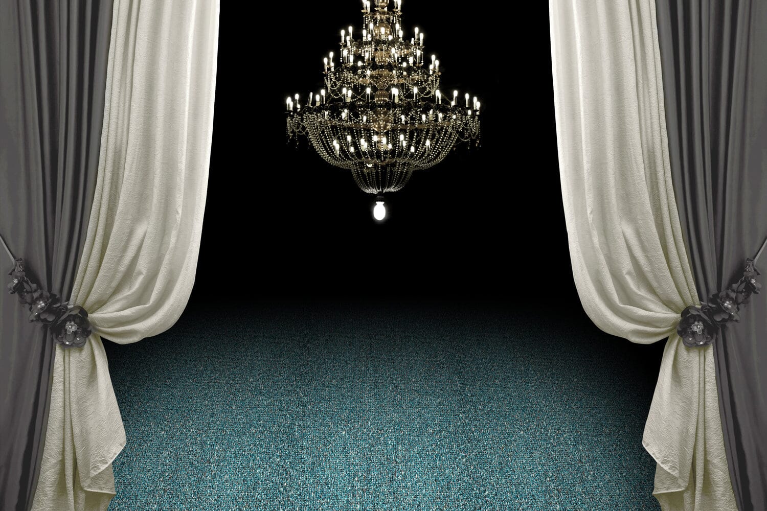 Glitterloper SunriseC | Blauw + Wit | GJ Floors