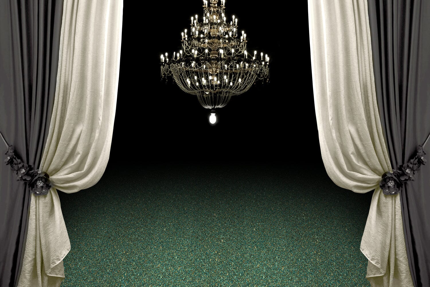 Glitterloper SunriseC | Blauw + Goud | GJ Floors