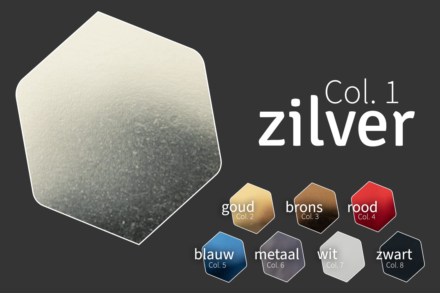 Mirror C | Spiegelloper | Col. 1 - Zilver | GJ Floors
