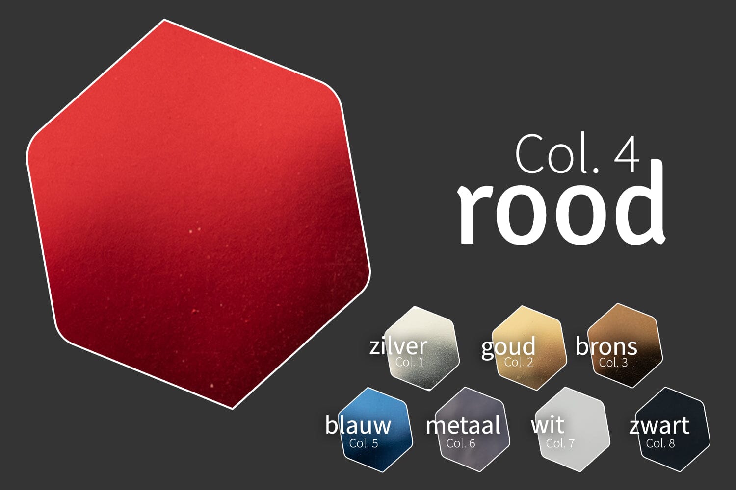 Mirror C | Spiegelloper | Col. 4 - Rood | GJ Floors
