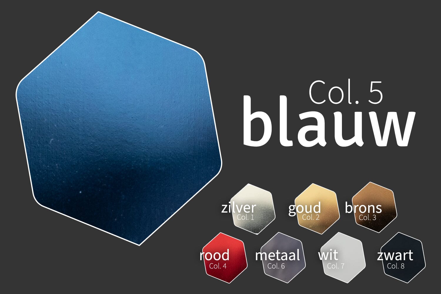 Mirror C | Spiegelloper | Col. 5 - Blauw | GJ Floors