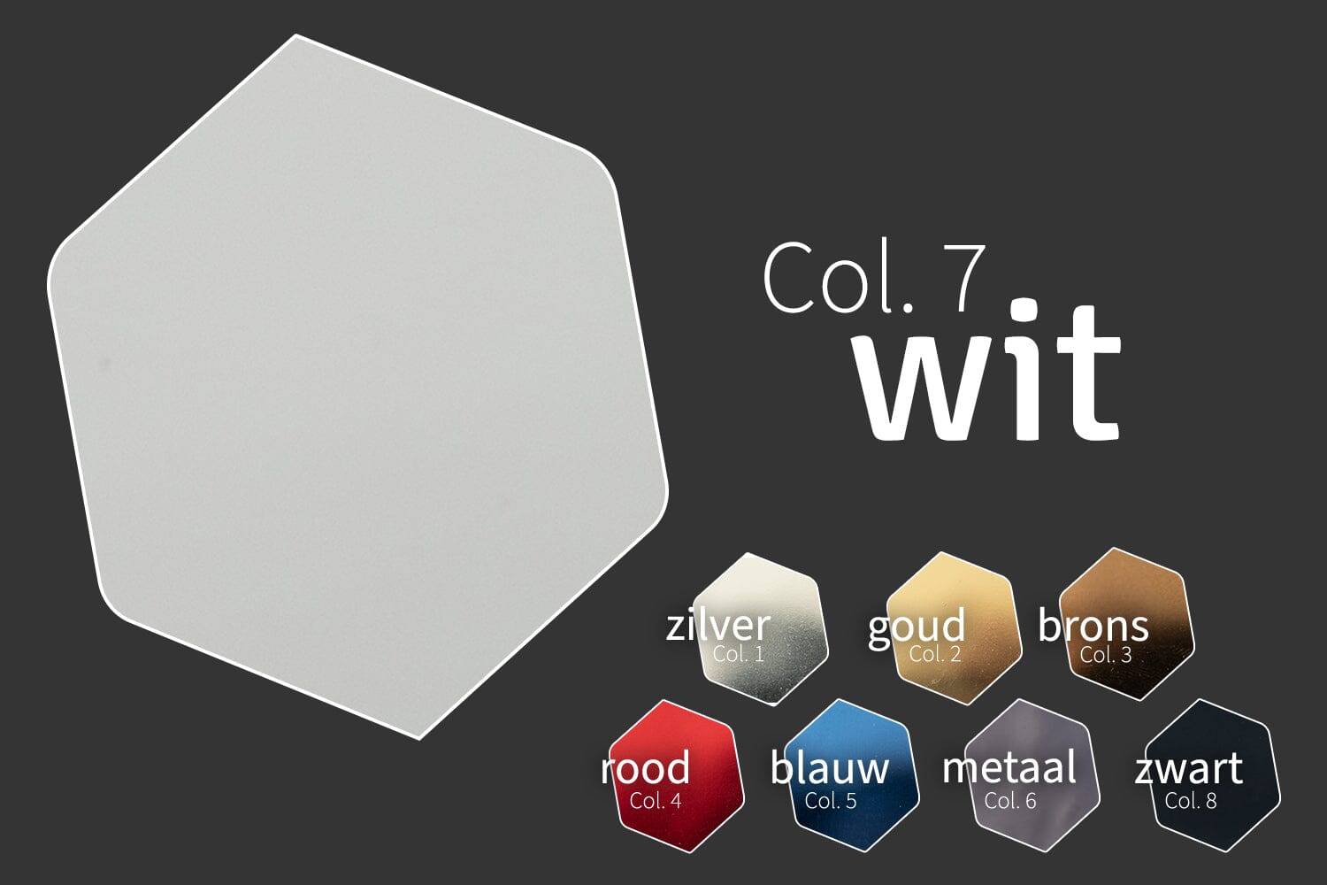 Mirror C | Spiegelloper | Col. 7 - Wit | GJ Floors