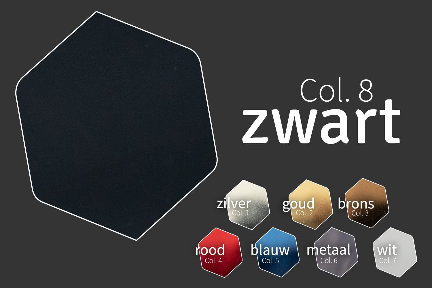 Mirror C | Spiegelloper | Col. 8 - Zwart | GJ Floors