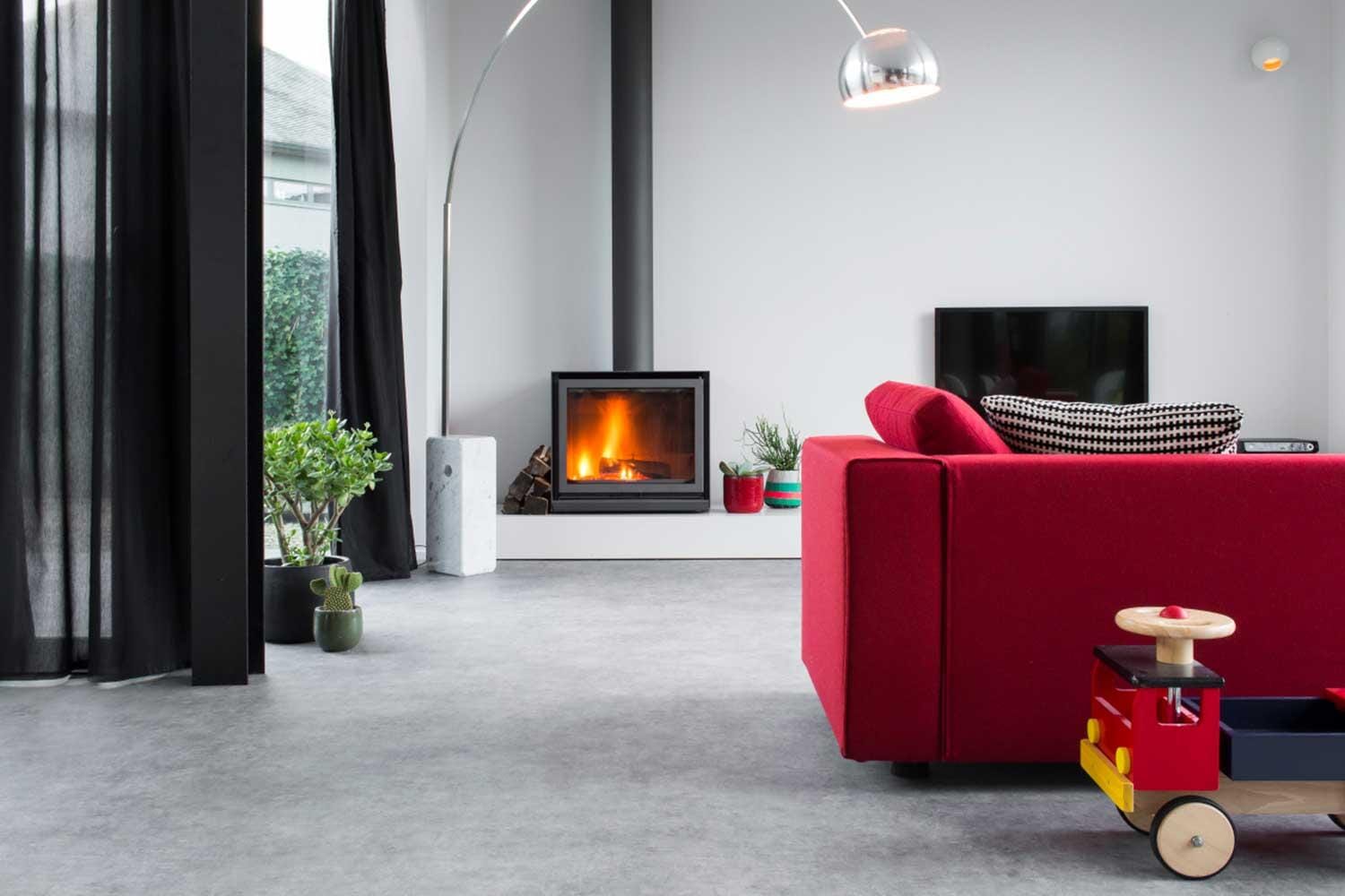 Nova | Betonlook Donkergrijs Vloeren Rodelopers 