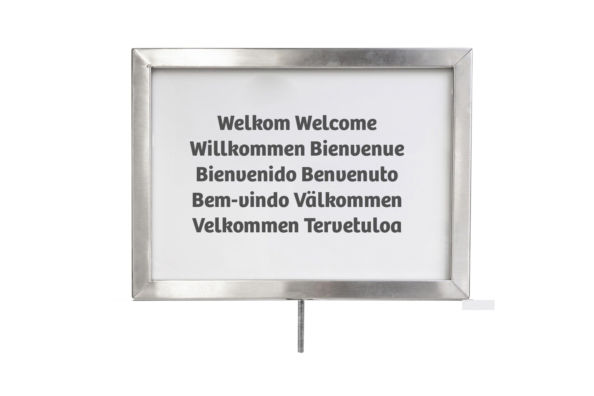 Posterframe A4 liggend voor Koord | Geborsteld Chroom | GJ Floors