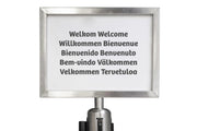 Posterframe A4 liggend voor Trekband - Geborsteld Chroom van Rodelopers
