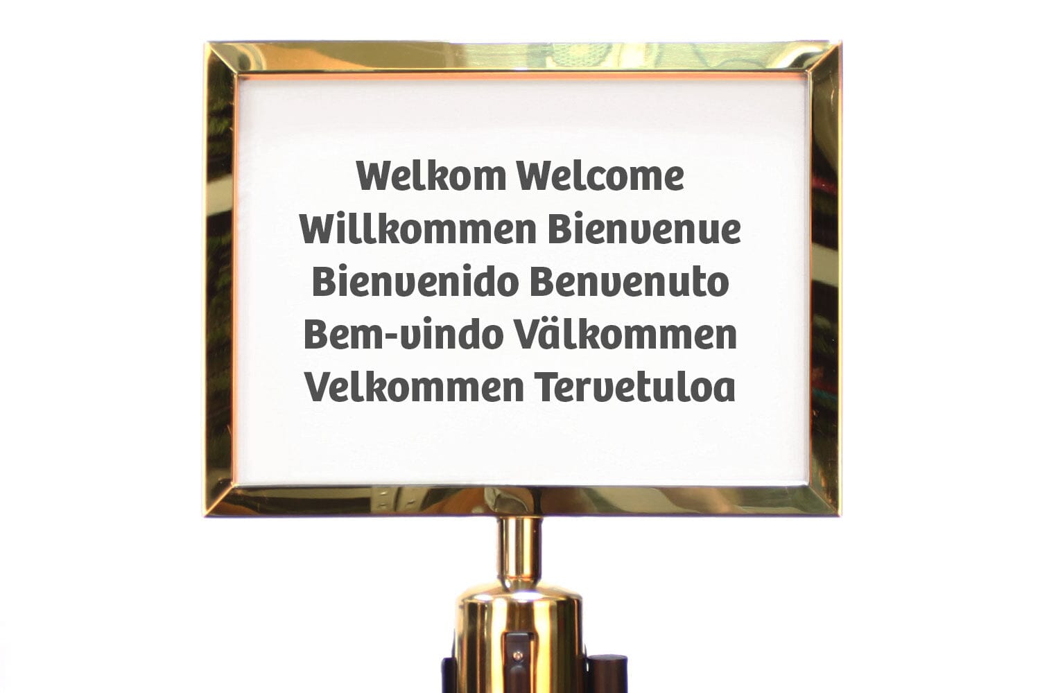 Posterframe A4 liggend voor Trekband | Messing | GJ Floors