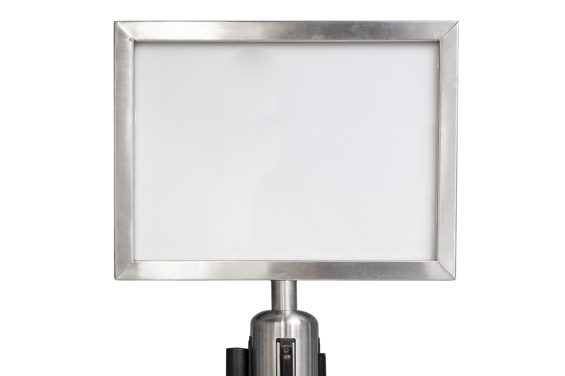 Posterframe A4 liggend voor Trekband | Geborsteld Chroom | GJ Floors