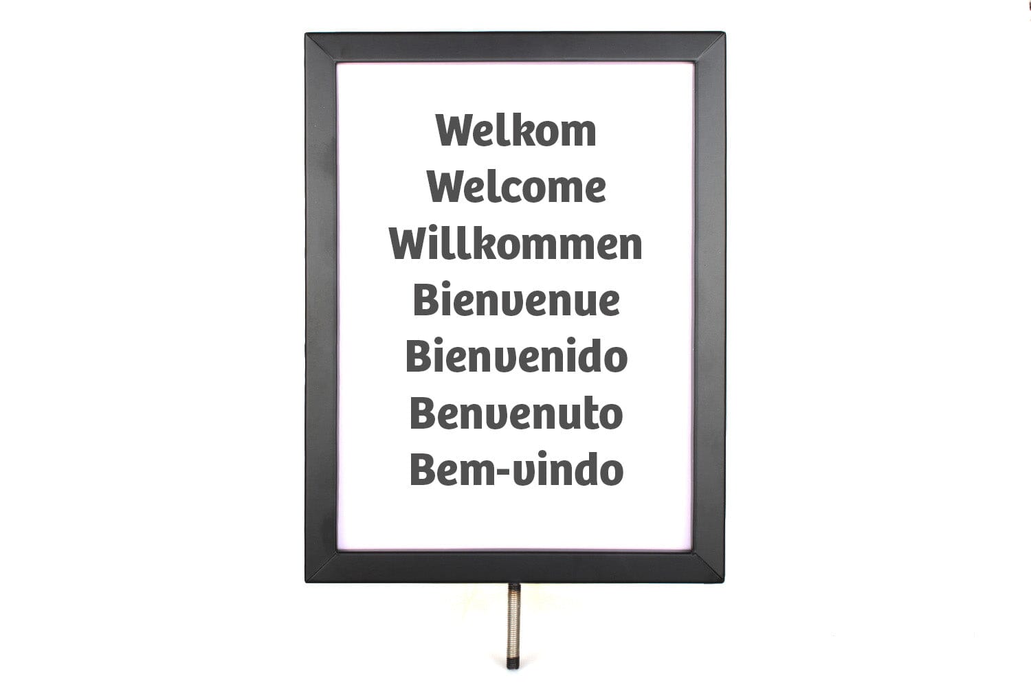 Posterframe A4 Staand voor Koord | Zwart | GJ Floors