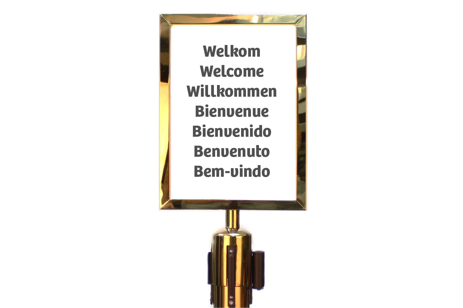 Posterframe A4 staand voor Trekband | Messing | GJ Floors