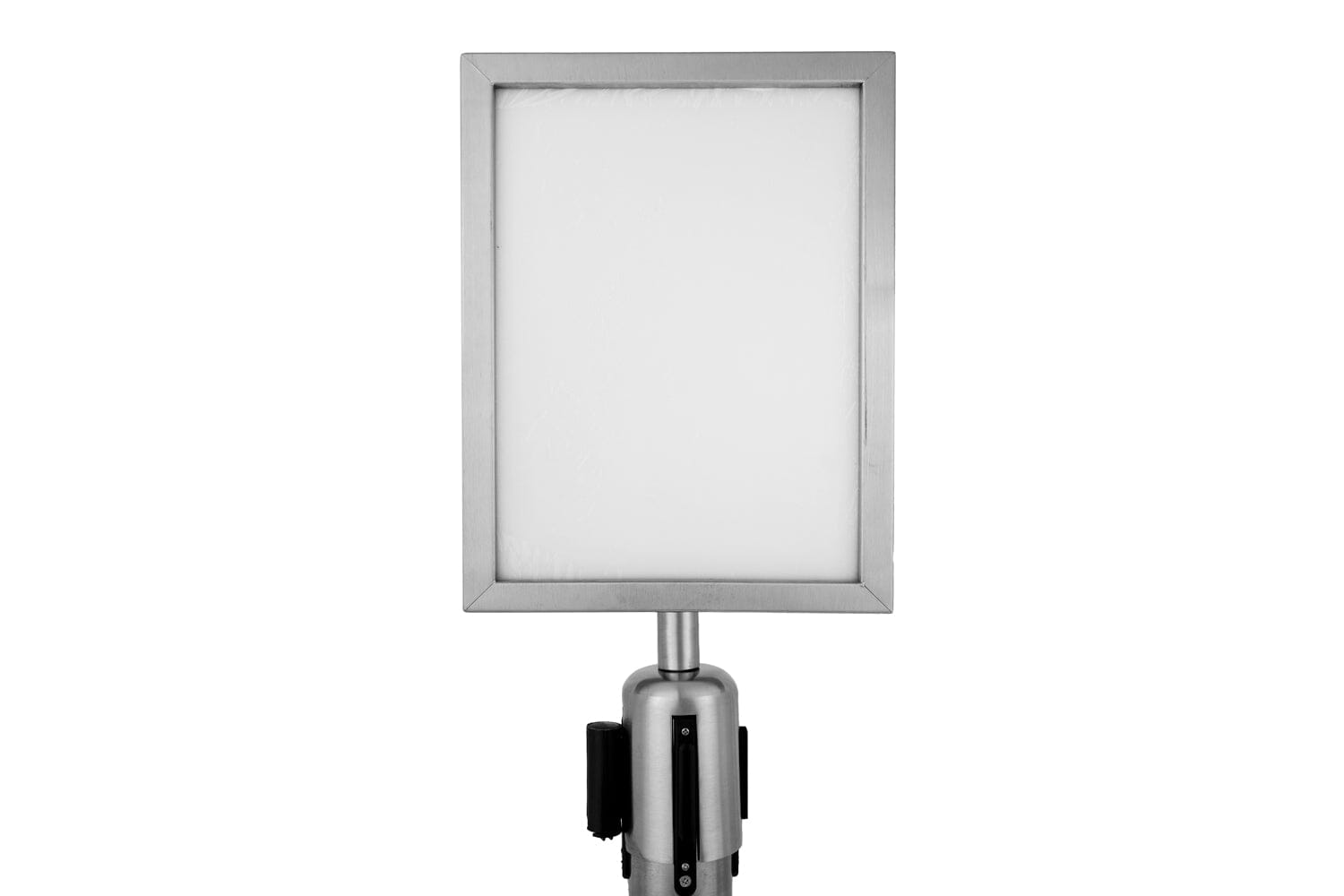 Posterframe A4 staand voor Trekband | Geborsteld Chroom | GJ Floors