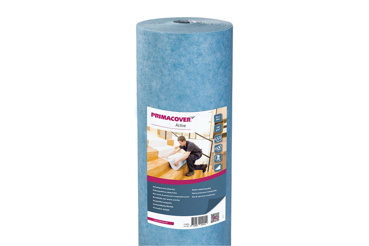 Primacover | Vloerbescherming | Active - Ademingsactief | 200cm - 50m | GJ Floors