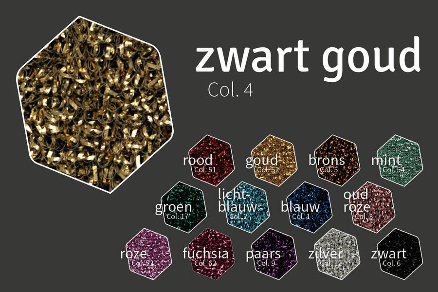 zwart-gouden glitterloper | Reflex