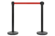 Set afzetpalen met Trekband | Zwart - Rood van Rodelopers