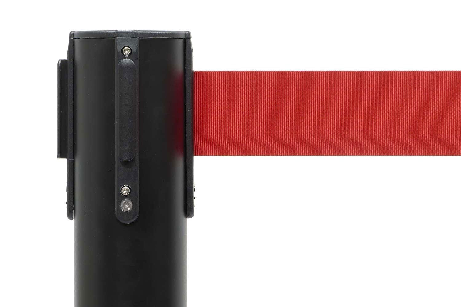 Set afzetpalen met Trekband | Zwart - Rood Afzetpalen Rodelopers 