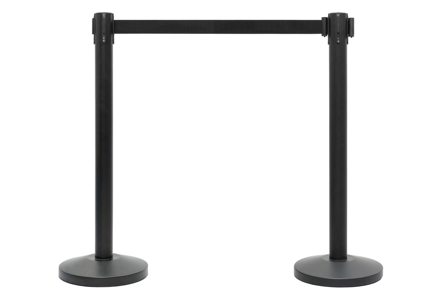 Set afzetpalen met Trekband | Zwart - Zwart Afzetpalen Rodelopers 